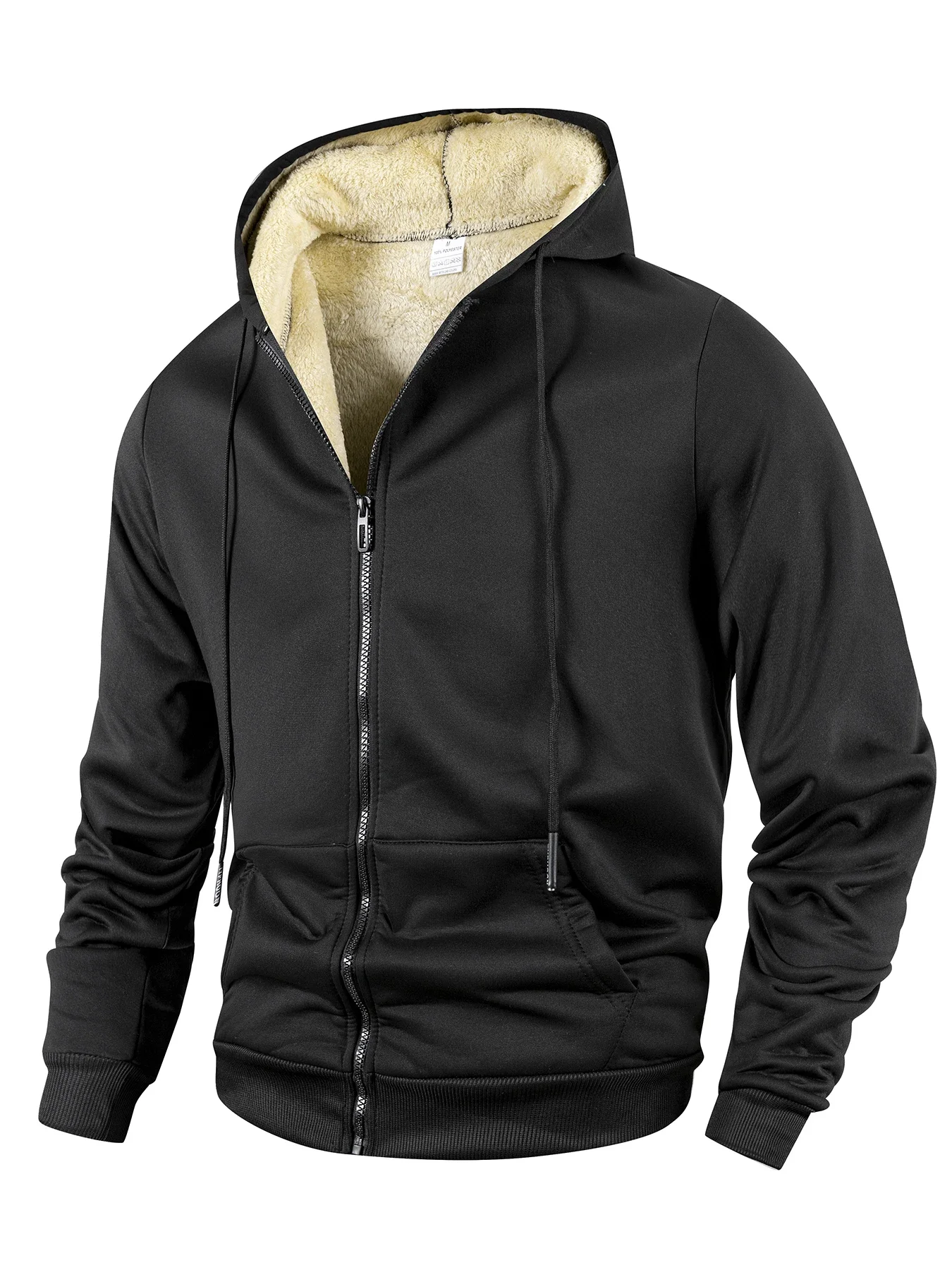 Men's Sherpa Fleece Hoodie Jac - Sherpa Hoodie Fleece ulasan dan harga