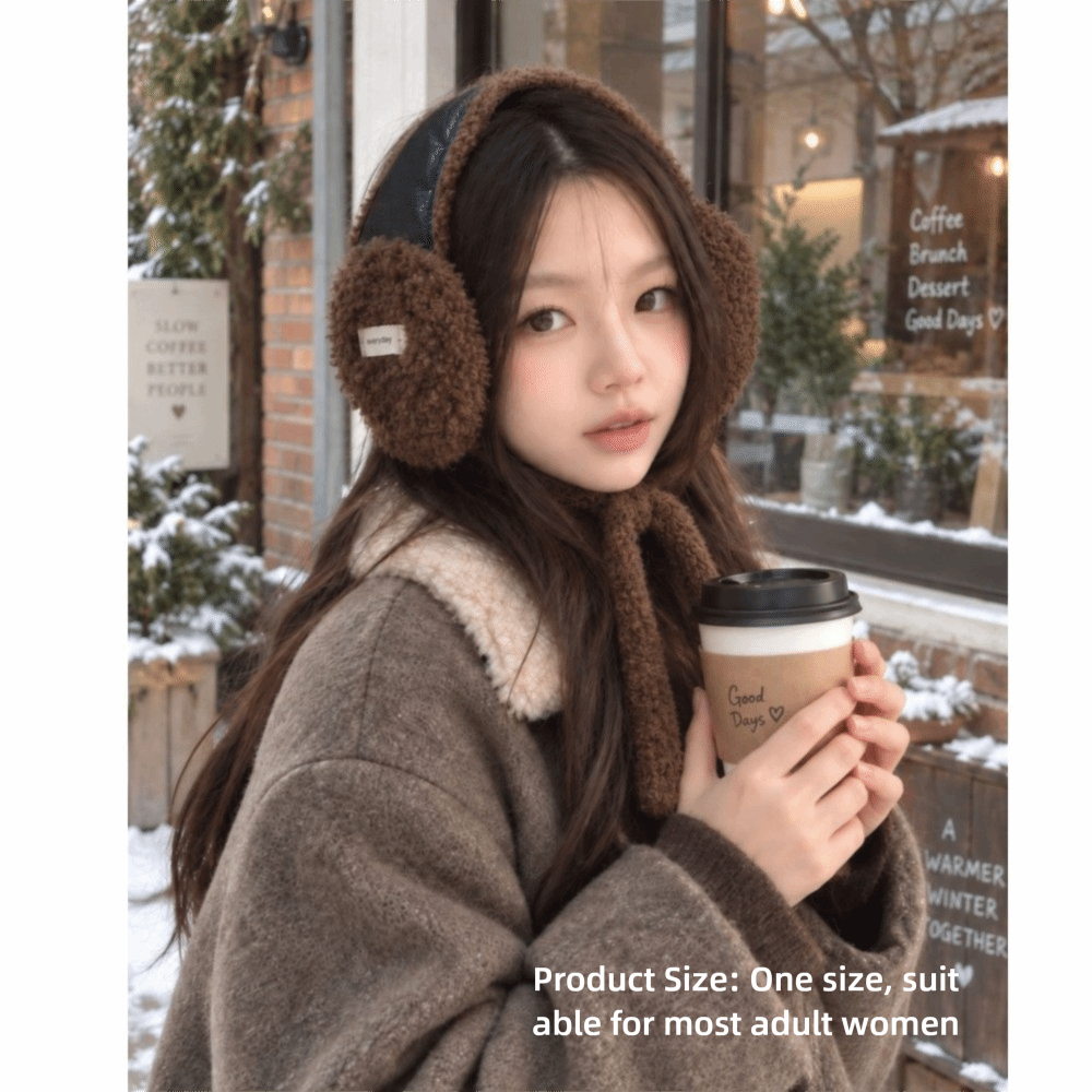 Comfortable Vintage Faux Lamb  - Earmuffs Foldable ulasan dan harga