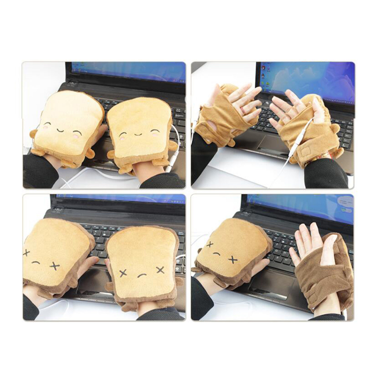 USB Heated Gloves Half Finger  - Hand Warmer Electric ulasan dan harga