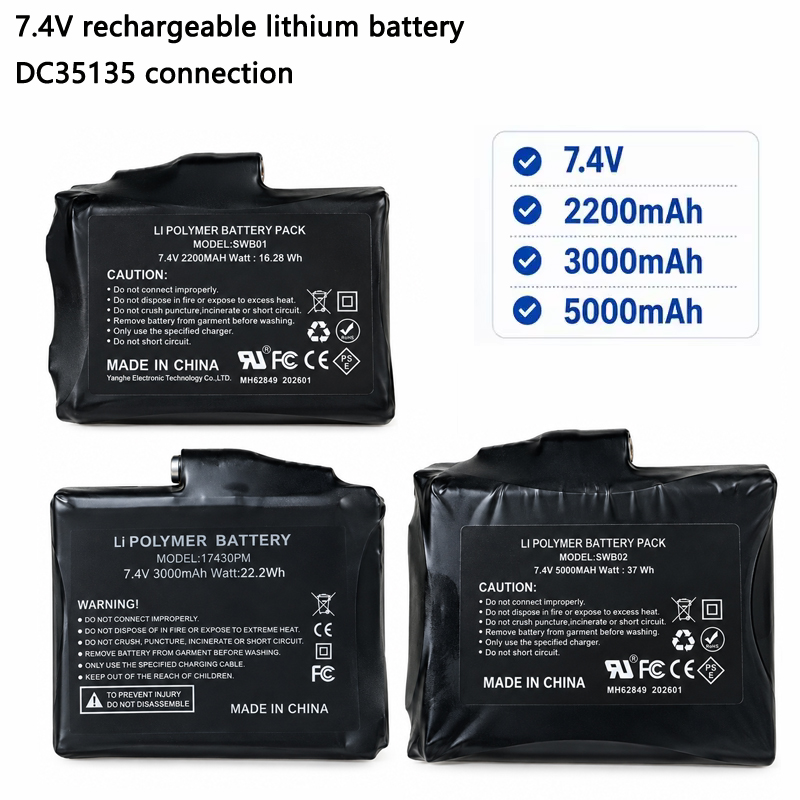 7.4V Rechargeable Lithium Batt - Heated Vest Battery ulasan dan harga