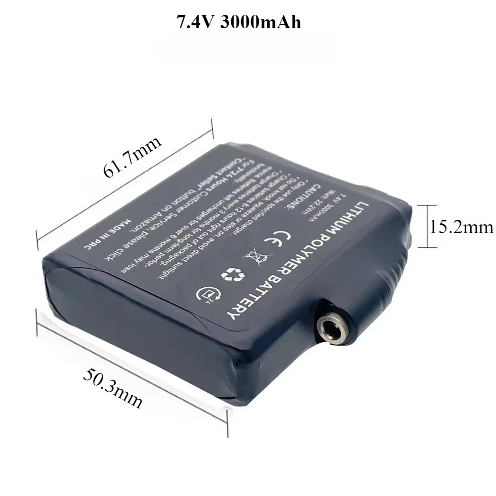7.4V Rechargeable Lithium Batt - Heated Vest Battery ulasan dan harga