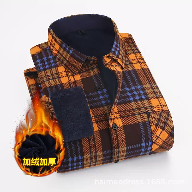 Winter New Fashion Trend With  - Flannel Shirt Lined ulasan dan harga