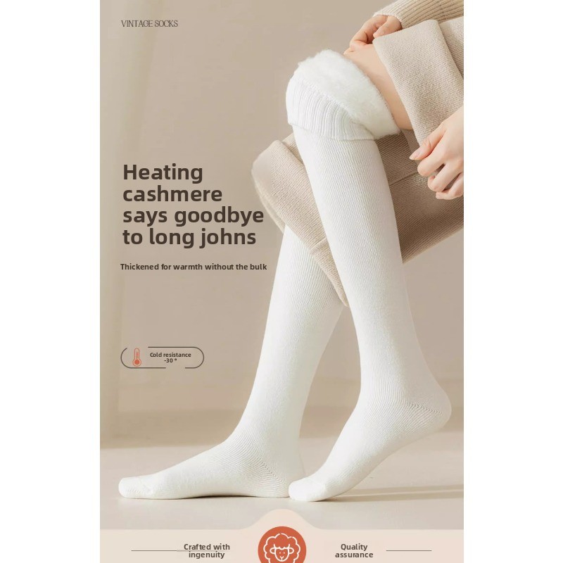 Women Cashmere Over The Knee S - Thermal Sock Wool ulasan dan harga