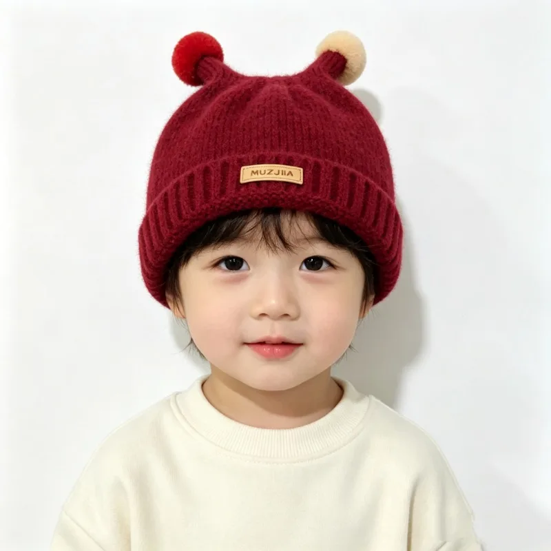 Kids Winter Hat 48-52cm 1-5 Ye - Knit Beanie Hat Warm ulasan dan harga
