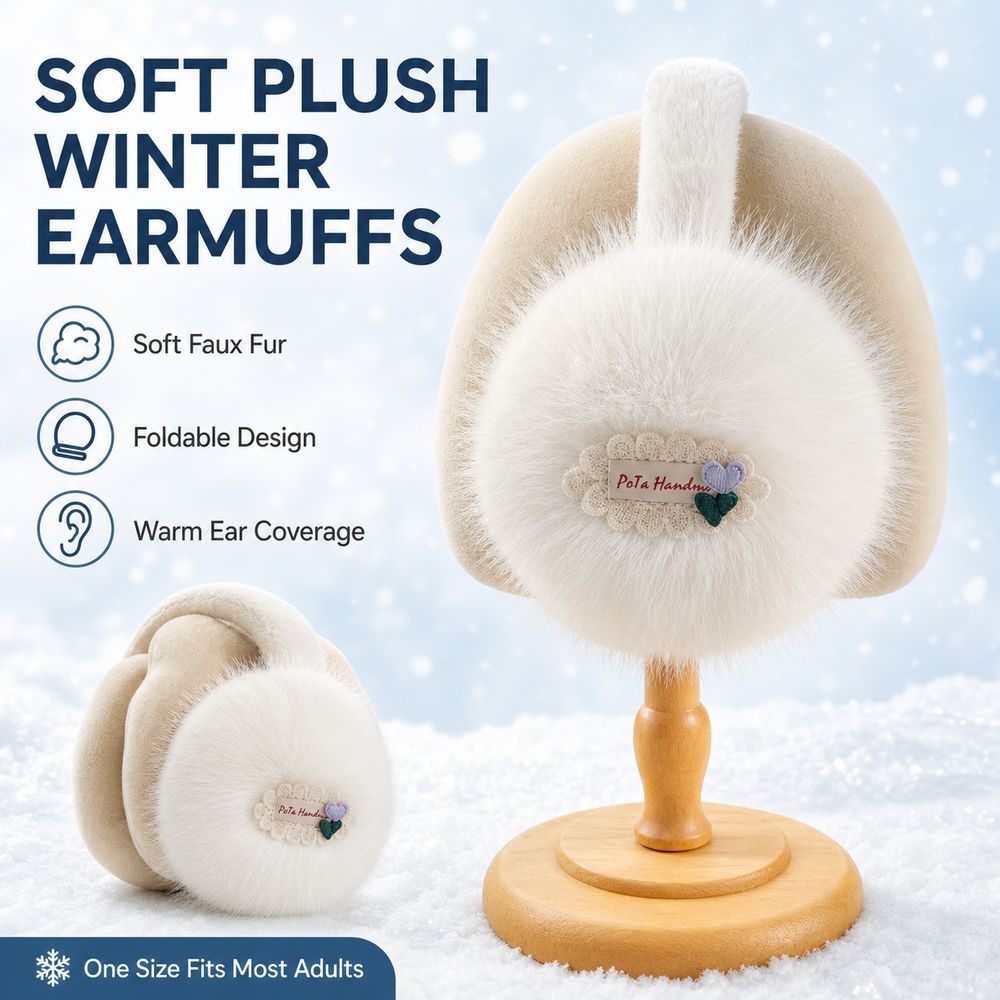 New Faux Fur Earmuffs Foldable - Earmuffs Foldable ulasan dan harga