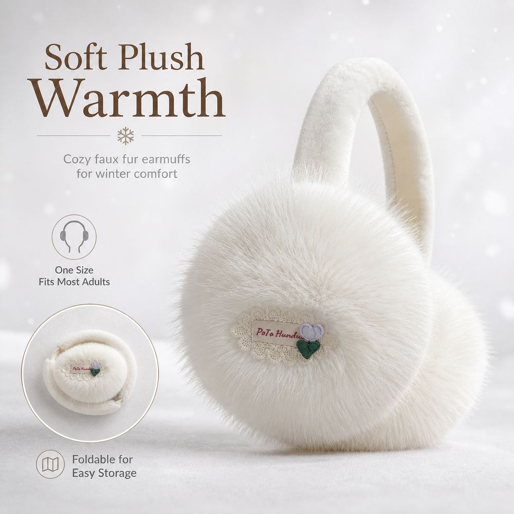 New Faux Fur Earmuffs Foldable - Earmuffs Foldable ulasan dan harga