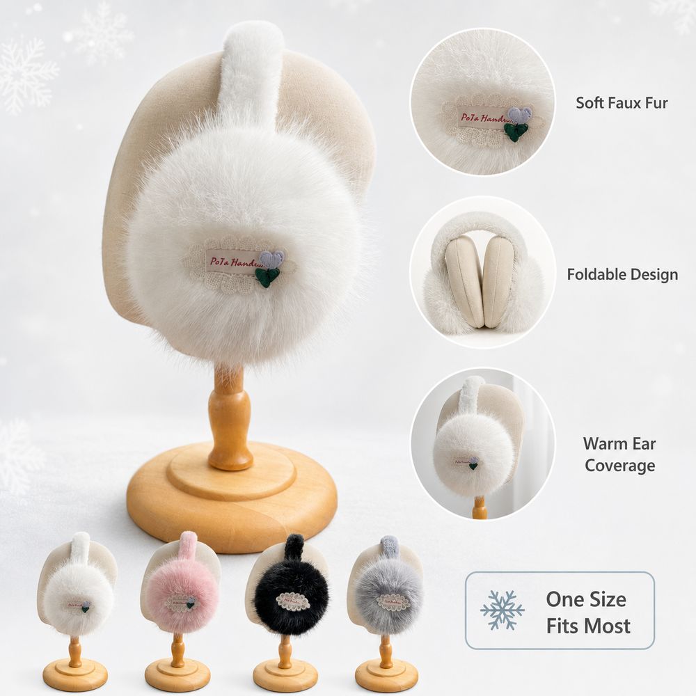 New Faux Fur Earmuffs Foldable - Earmuffs Foldable ulasan dan harga
