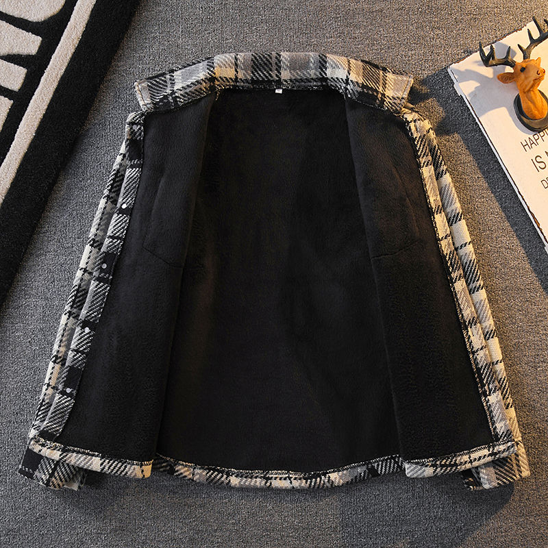 Men's Plaid Flannel Shirt Thic - Flannel Shirt Lined ulasan dan harga