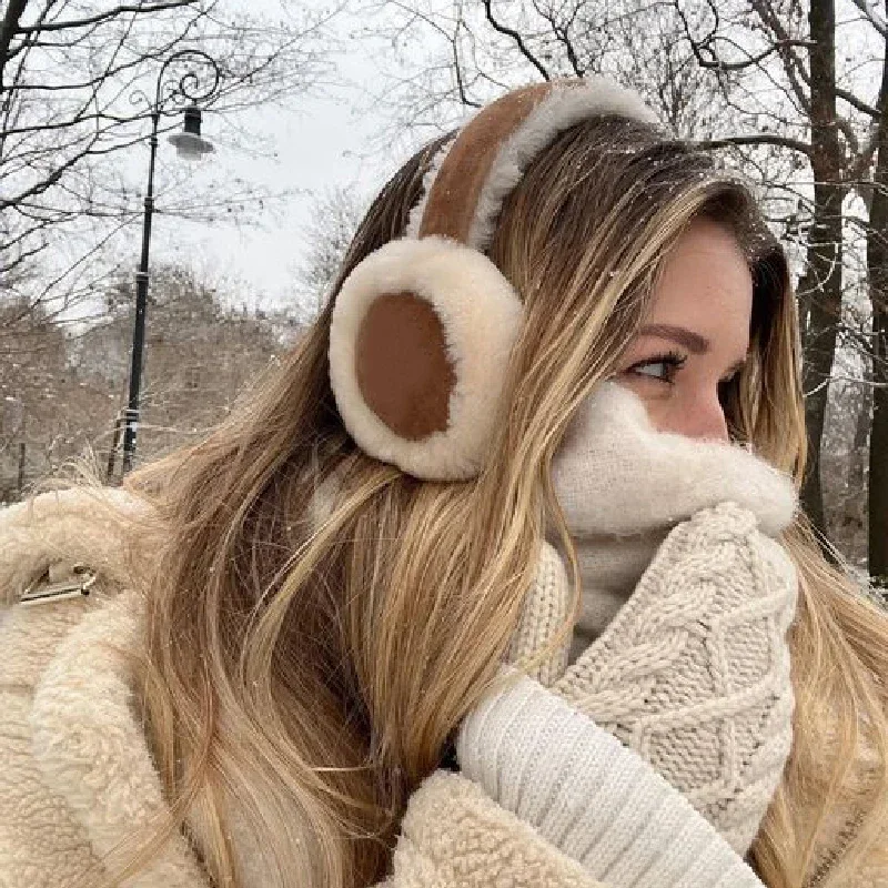 Plush Thickened Foldable Earmu - Earmuffs Foldable ulasan dan harga