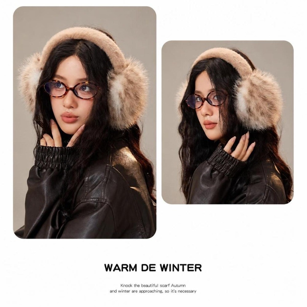 Vintage Windproof Faux Fur Ear - Earmuffs Foldable ulasan dan harga