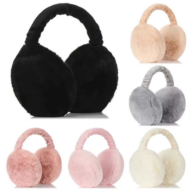 2/4pcs Thickened Fleece Ear Mu - Earmuffs Foldable ulasan dan harga