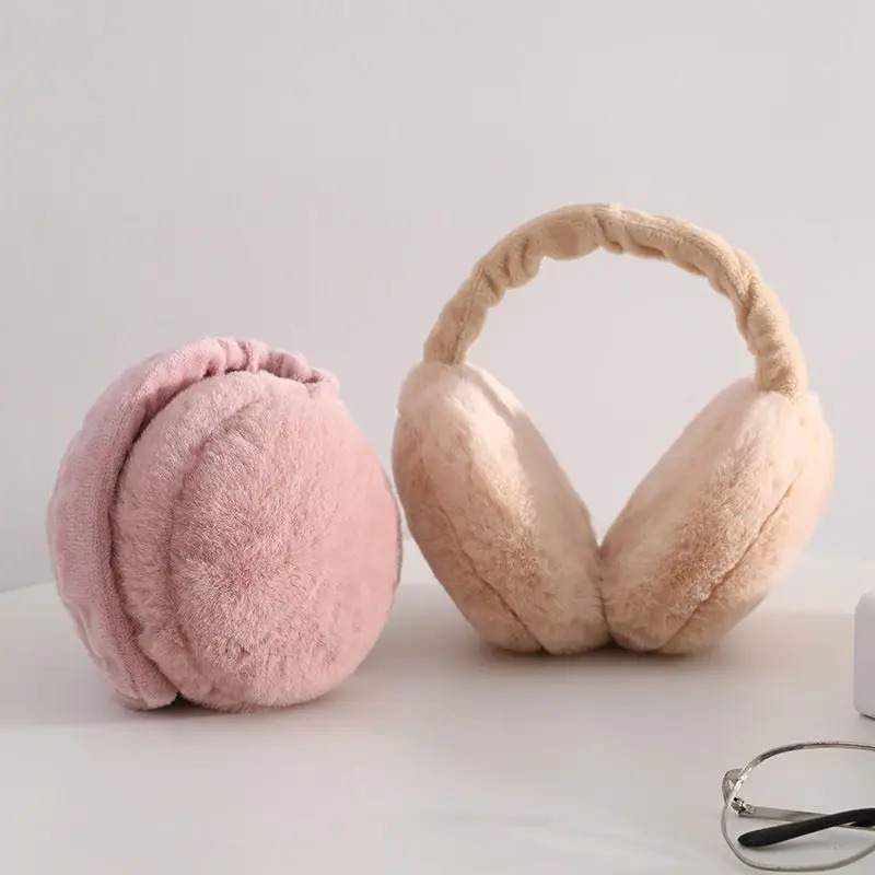 2/4pcs Thickened Fleece Ear Mu - Earmuffs Foldable ulasan dan harga