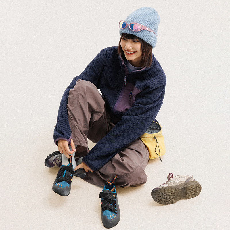 Autumn Winter Polar Fleece Wav - Wool Coat Peacoat ulasan dan harga