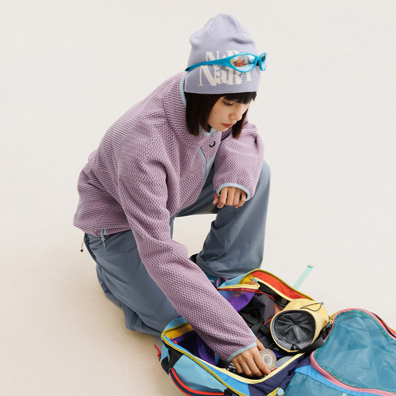 Autumn Winter Polar Fleece Wav - Wool Coat Peacoat ulasan dan harga