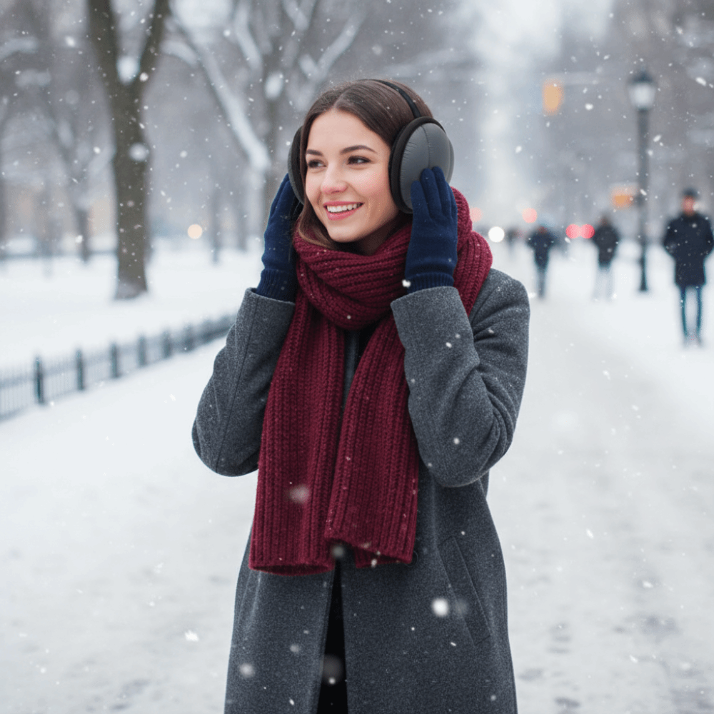 Fashion Ear-Protecting Winter  - Earmuffs Foldable ulasan dan harga