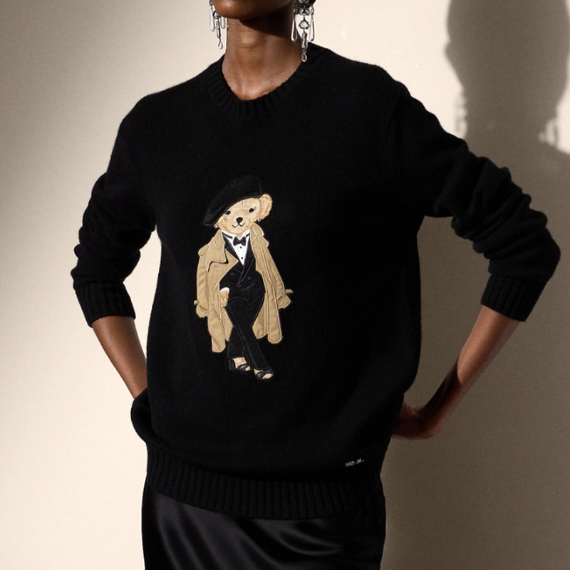 Trench Teddy Bear Knit Sweater - Wool Coat Peacoat ulasan dan harga
